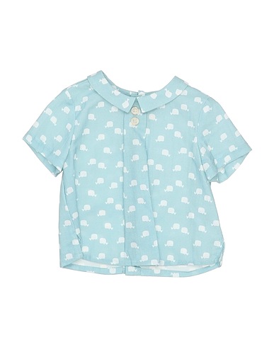 FINA EJERIQUE Top Sky blue 100% Cotton