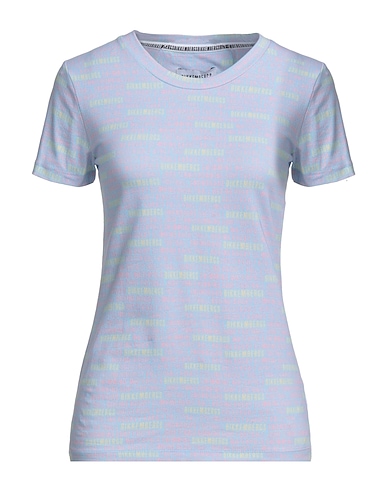 BIKKEMBERGS T-Shirt Himmelblau 98% Baumwolle, 2% Elastan