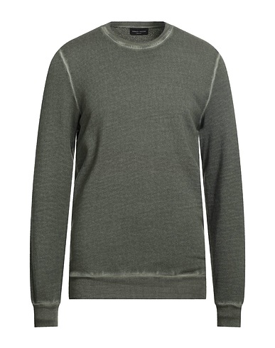ROBERTO COLLINA Sweatshirt Military green 100% Cotton