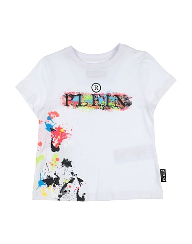 PHILIPP PLEIN T-shirt Bianco 100% Cotone, Elastan