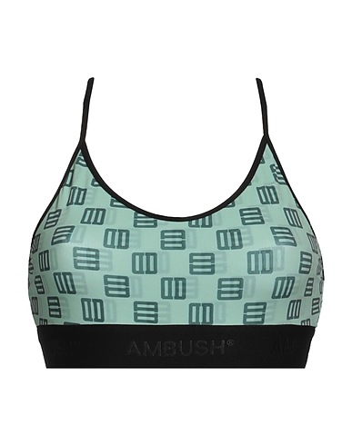 AMBUSH Crop top Sage green 61% Polyamide, 39% Elastane, Polyester