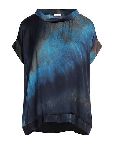 ROSSOPURO Top Blu navy 100% Viscosa