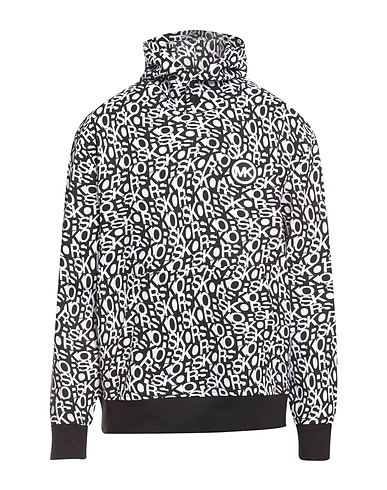 MICHAEL KORS MENS Hooded track jacket  Black 70% Cotton, 30% Polyester