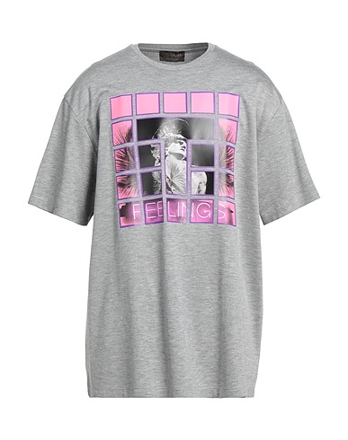 TRUSSARDI Basic T-shirt Grey 98% Viscose, 2% Polyurethane