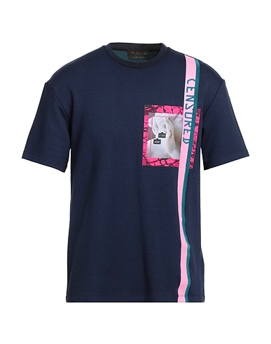 TRUSSARDI T-shirt Midnight blue 95% Viscose, 5% Elastane, Polyester