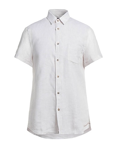 TRUSSARDI JEANS Linen shirt Ivory 100% Linen