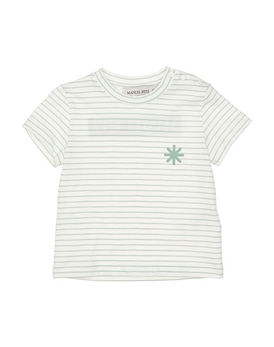 MANUEL RITZ T-shirt Light green 100% Cotton
