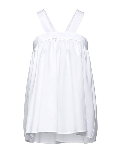 FORTE_FORTE Top White 58% Polyester, 42% Cotton