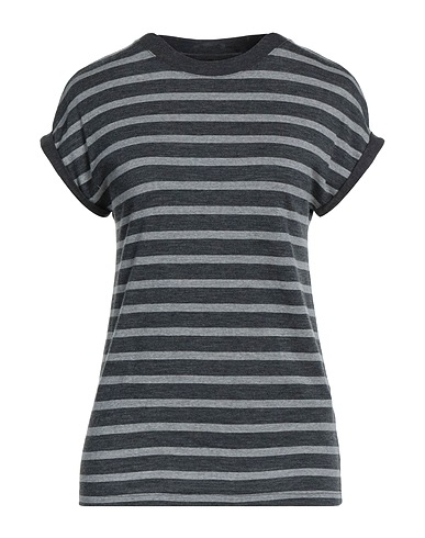 ELEVENTY T-shirt Charcoal 97% Wool, 3% Elastane
