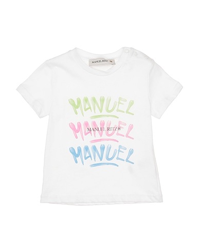 MANUEL RITZ T-shirt White 100% Cotton