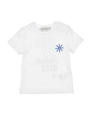 MANUEL RITZ Ｔシャツ ホワイト コットン 100%
