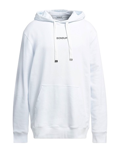 DONDUP Hooded sweatshirt White 100% Cotton, Elastane