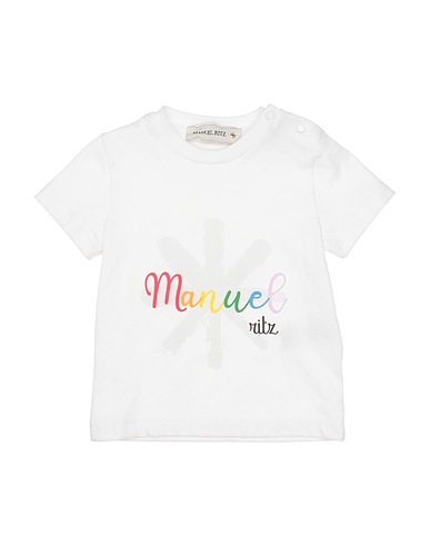 MANUEL RITZ Camiseta Blanco 100% Algodón