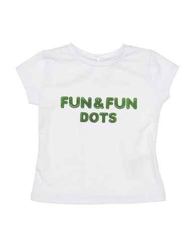 FUN & FUN T-shirt White 95% Cotton, 5% Nylon