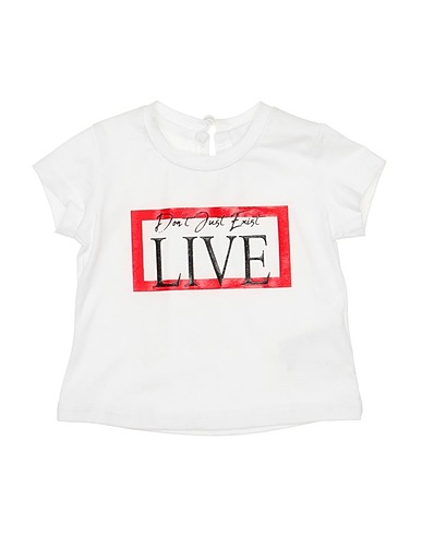 FUN & FUN T-shirt Bianco 95% Cotone, 5% Elastan