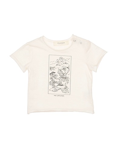 FIORILE T-shirt Avorio 100% Cotone