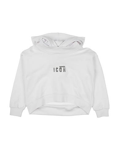 DSQUARED2 Hooded sweatshirt White 100% Cotton, Elastane