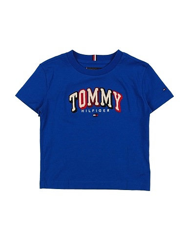 TOMMY HILFIGER T-shirt Bright blue 100% Cotton