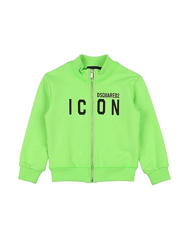 DSQUARED2 Sweatshirt Light green 100% Cotton, Elastane