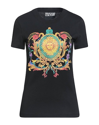 VERSACE JEANS COUTURE T-shirt Black 100% Organic cotton
