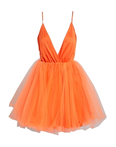 FELEPPA Short dress Orange 100% Polyester, Elastane