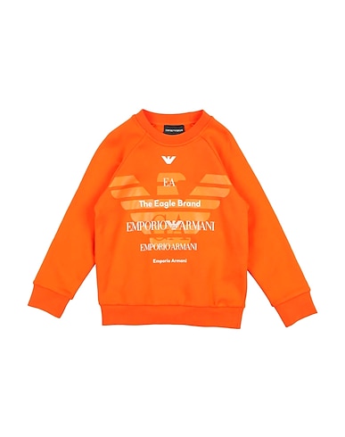 EMPORIO ARMANI Sweat-shirt ARANCIONE 100% Coton, Élasthanne