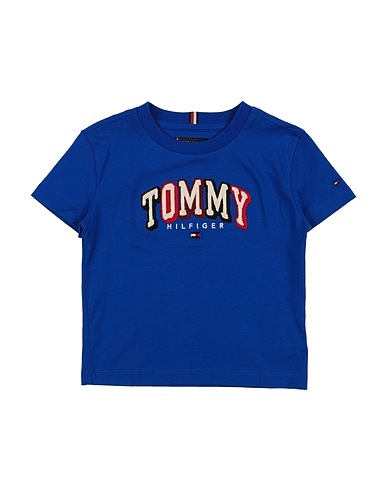 TOMMY HILFIGER T-shirt Bright blue 100% Cotton