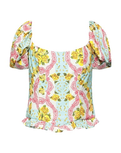 DE LA VALI Top Sky blue 54% Rayon, 46% Viscose