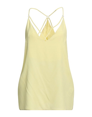 SEVENTY VENEZIA Camisole Giallo pastello 65% Acetato, 35% Seta
