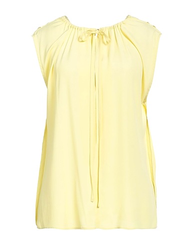 SEVENTY VENEZIA Top Pastel yellow 65% Acetate, 35% Silk