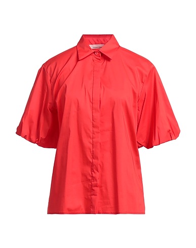 LIVIANA CONTI Camicie e bluse tinta unita Rosso 68% Cotone, 28% Poliammide, 4% Elastan