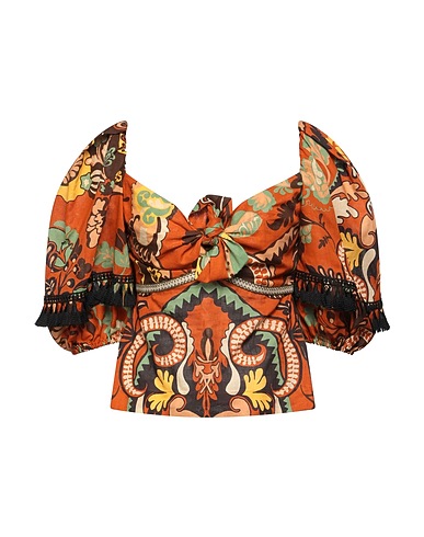 SIMONA CORSELLINI Top Rust 55% Linen, 45% Cotton