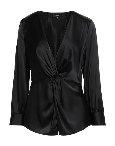 THEORY Top Black 86% Triacetate, 14% Recycled polyester