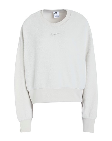 NIKE Sweatshirt W NSW PLSH MOD CROP CREW
 Weiß 100% Polyester