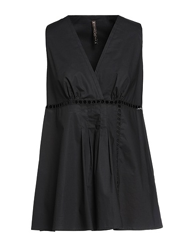 MANILA GRACE Top Black 100% Cotton