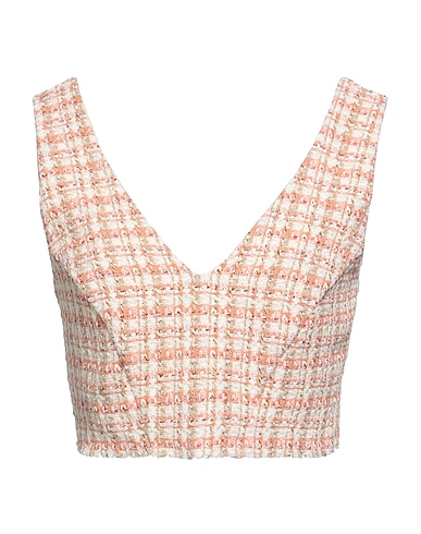 SOALLURE Top Avorio 72% Cotone, 23% Poliestere, 5% Altre Fibre, Elastan