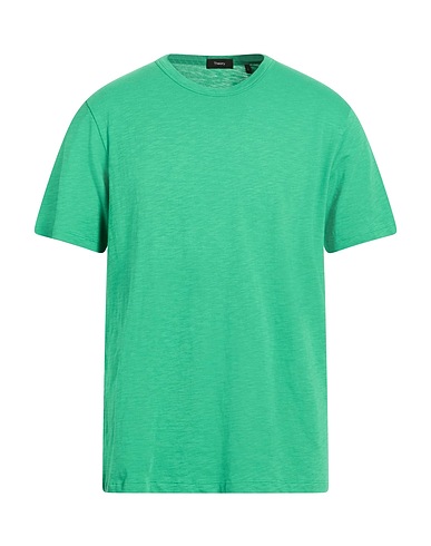 THEORY Basic T-Shirt Green 100% Cotton