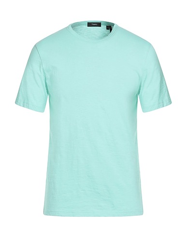 THEORY Basic T-shirt Light green 100% Cotton