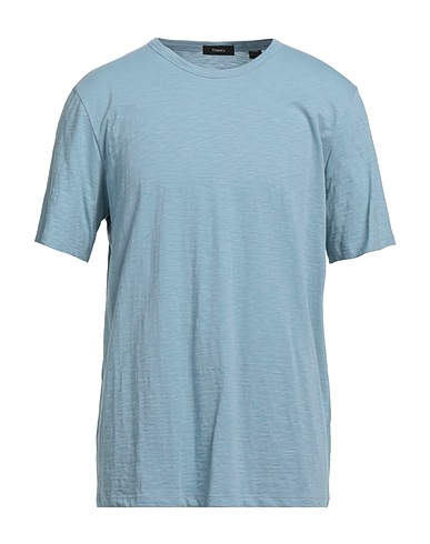 THEORY Basic T-Shirt Light blue 100% Cotton