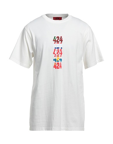 424 FOURTWOFOUR T-shirt Bianco 100% Cotone