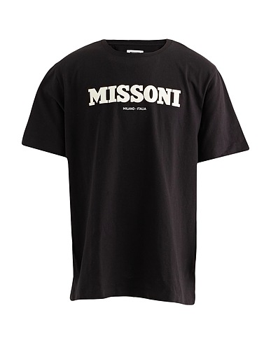 MISSONI Basic T-shirt Black 100% Cotton