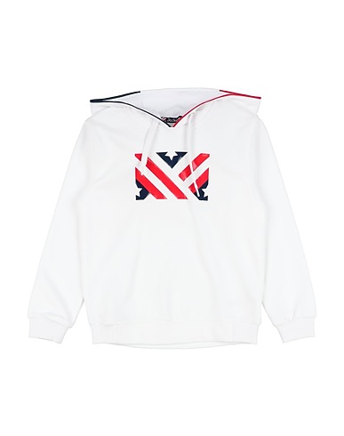 JECKERSON Hooded track jacket  White 80% Cotton, 20% Polyester