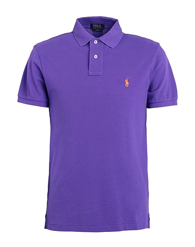 POLO RALPH LAUREN Polo shirt Purple 100% Cotton