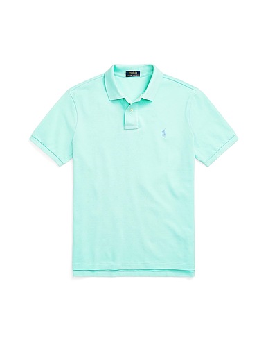 POLO RALPH LAUREN Polo shirt Turquoise 100% Cotton