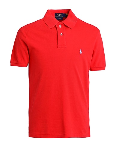 POLO RALPH LAUREN Polo shirt Tomato red 100% Cotton