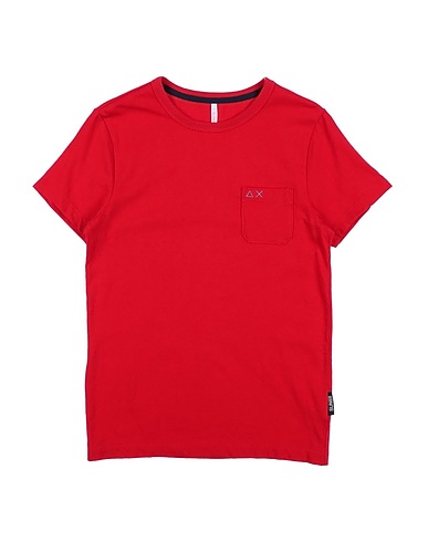 SUN 68 T-shirt Red 100% Cotton