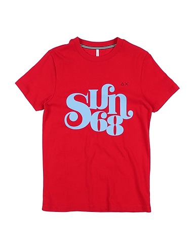 SUN 68 T-shirt Rosso 100% Cotone
