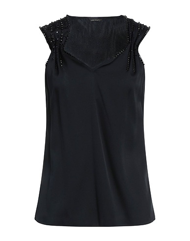 KOBI HALPERIN Top Nero 91% Seta, 9% Elastan