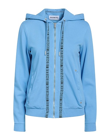 BIKKEMBERGS Hoodie Himmelblau 100% Baumwolle, Elastan