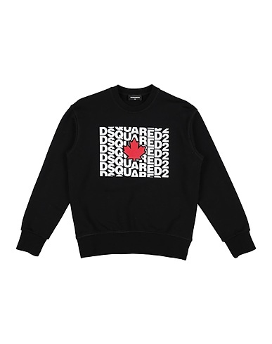 DSQUARED2 Sweatshirt Schwarz 100% Baumwolle, Elastan